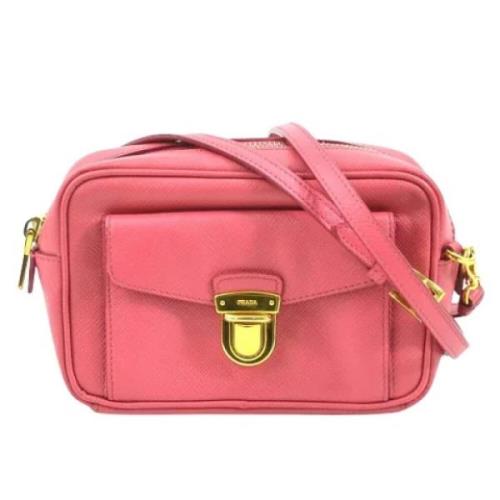 Pre-owned Leather prada-bags Prada Vintage , Pink , Dames