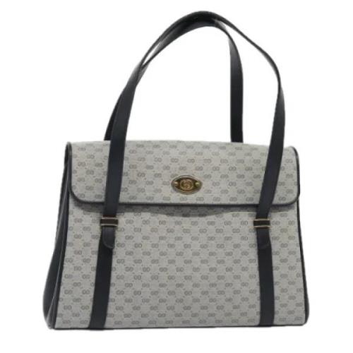 Pre-owned Canvas gucci-bags Gucci Vintage , Blue , Dames