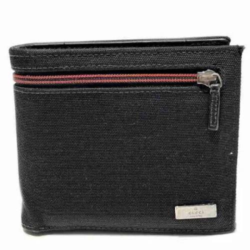 Pre-owned Canvas wallets Gucci Vintage , Black , Dames