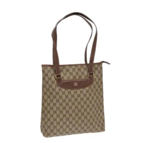 Pre-owned Canvas totes Gucci Vintage , Beige , Dames