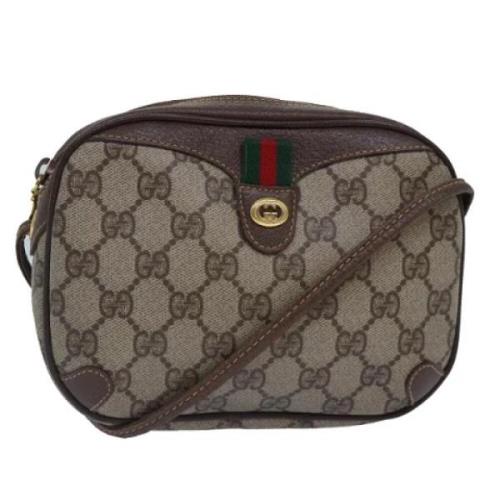 Pre-owned Canvas gucci-bags Gucci Vintage , Brown , Dames