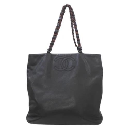 Pre-owned Leather chanel-bags Chanel Vintage , Black , Dames