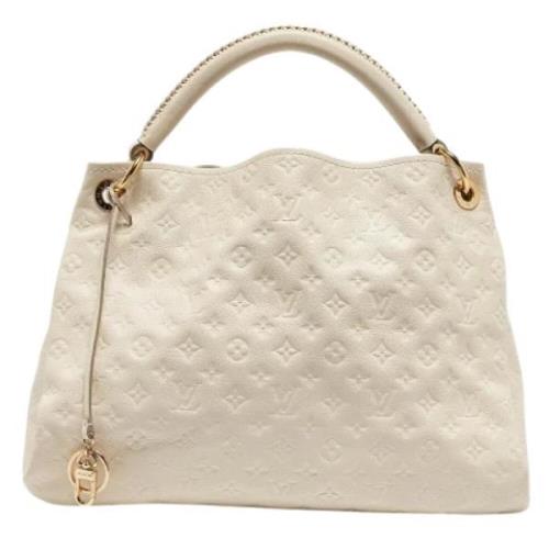 Pre-owned Leather louis-vuitton-bags Louis Vuitton Vintage , White , D...