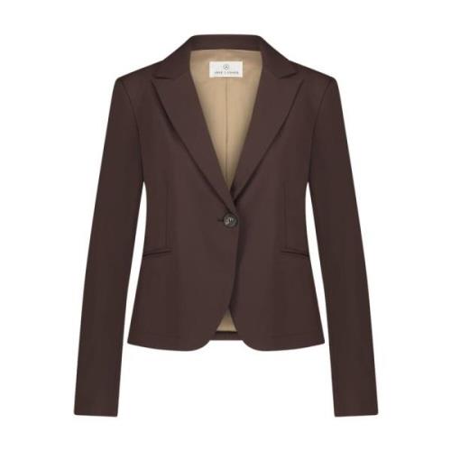 Elvira Blazer Technical Jersey Jane Lushka , Brown , Dames