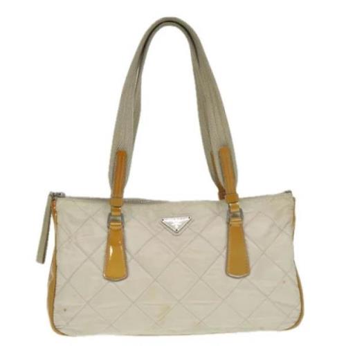 Pre-owned Fabric prada-bags Prada Vintage , Beige , Dames