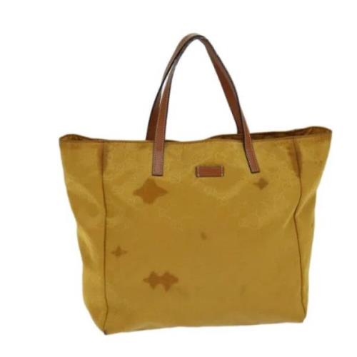 Pre-owned Canvas gucci-bags Gucci Vintage , Yellow , Dames