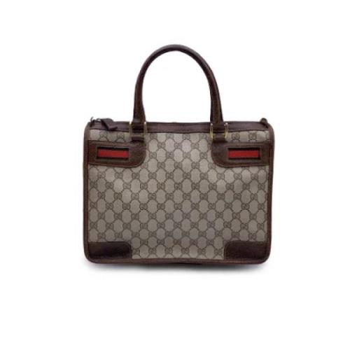 Pre-owned Leather gucci-bags Gucci Vintage , Beige , Dames