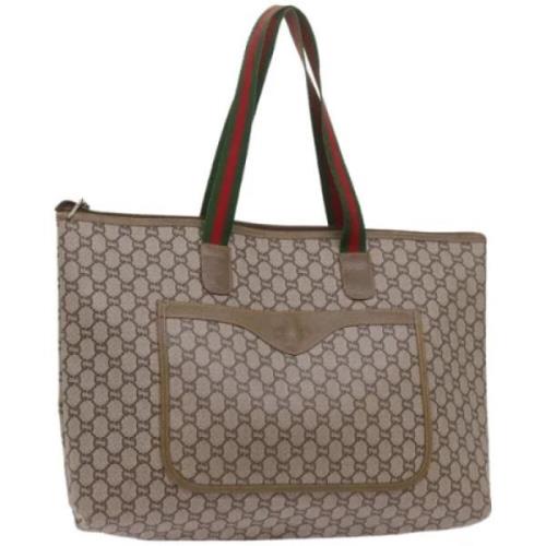 Pre-owned Leather gucci-bags Gucci Vintage , Beige , Dames