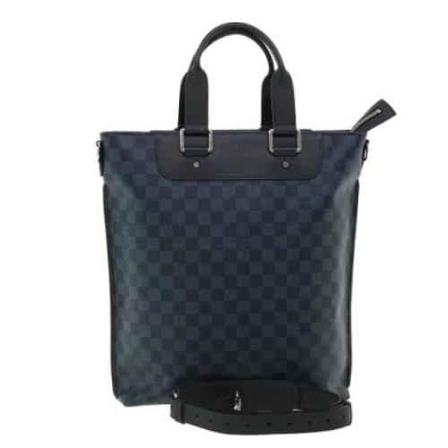 Pre-owned Canvas totes Louis Vuitton Vintage , Blue , Dames