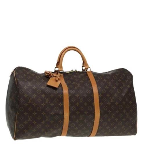 Pre-owned Canvas travel-bags Louis Vuitton Vintage , Brown , Dames