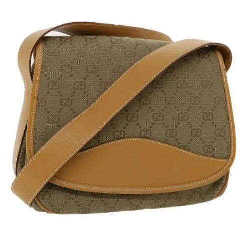 Pre-owned Canvas gucci-bags Gucci Vintage , Brown , Dames