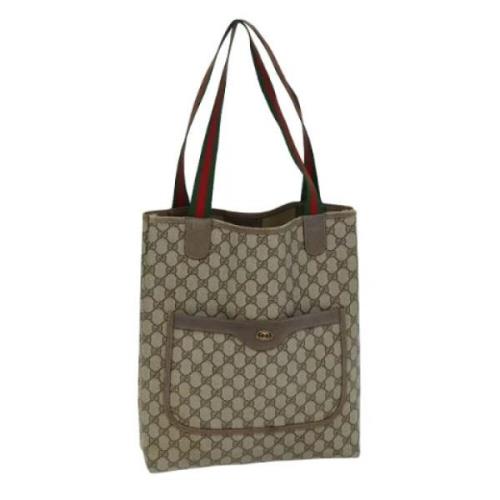 Pre-owned Leather gucci-bags Gucci Vintage , Beige , Dames