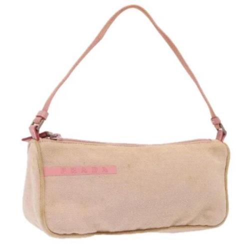 Pre-owned Canvas pouches Prada Vintage , Pink , Dames