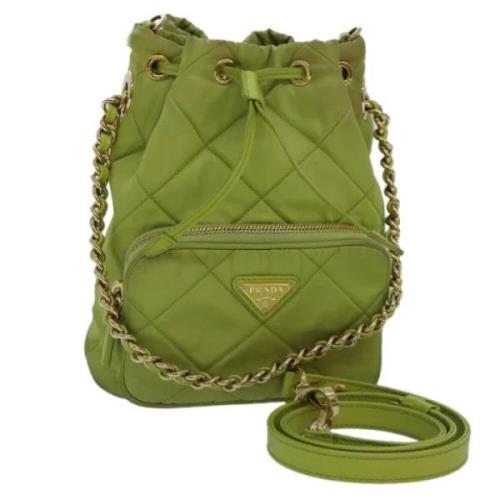 Pre-owned Nylon prada-bags Prada Vintage , Green , Dames