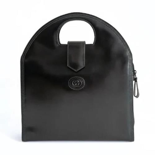 Pre-owned Leather gucci-bags Gucci Vintage , Black , Dames