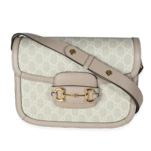 Pre-owned Leather gucci-bags Gucci Vintage , Beige , Dames