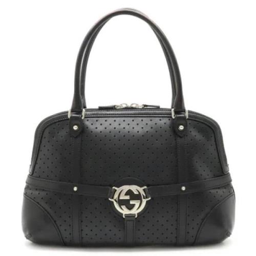 Pre-owned Leather gucci-bags Gucci Vintage , Black , Dames