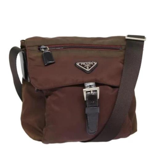 Pre-owned Nylon prada-bags Prada Vintage , Brown , Dames