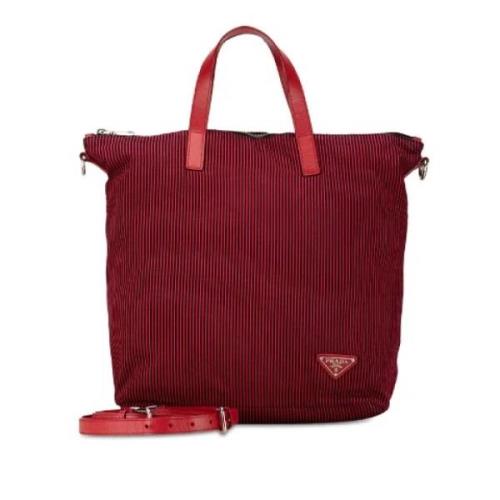 Pre-owned Cotton handbags Prada Vintage , Red , Dames