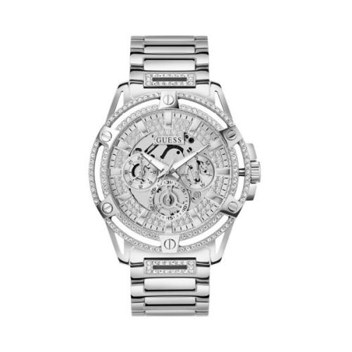 Herenhorloge King zilver Gw0497G1 Guess , Gray , Heren