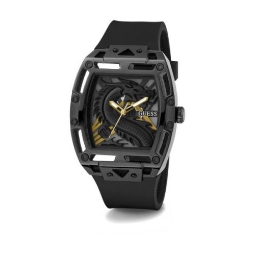 Herenhorloge Legend Draak zwart 44 mm Gw0333G1 Guess , Black , Heren