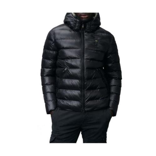 Veelzijdige Modieuze Multicolor Rits Jas Blauer , Black , Heren