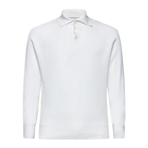 Witte T-shirts en Polos Brunello Cucinelli , White , Heren