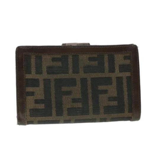 Pre-owned Canvas wallets Fendi Vintage , Black , Dames