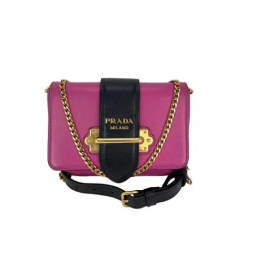 Pre-owned Leather handbags Prada Vintage , Pink , Dames