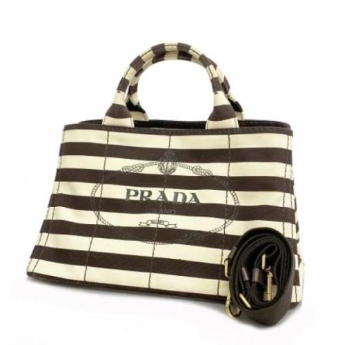 Pre-owned Canvas prada-bags Prada Vintage , Beige , Dames