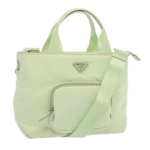 Pre-owned Fabric prada-bags Prada Vintage , Green , Dames