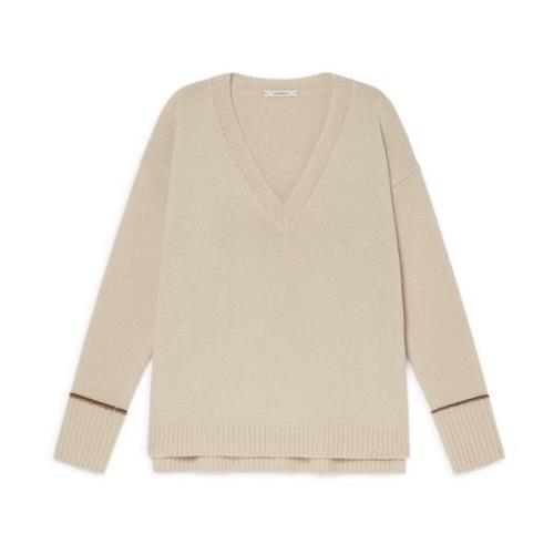 Sweater Maliparmi , Beige , Dames