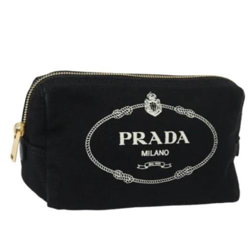 Pre-owned Canvas prada-bags Prada Vintage , Black , Dames