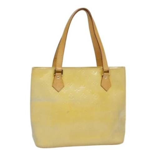 Pre-owned Leather totes Louis Vuitton Vintage , Yellow , Dames