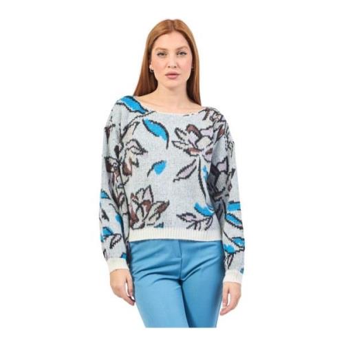 Bloemen Jacquard Trui Gaudi , Multicolor , Dames