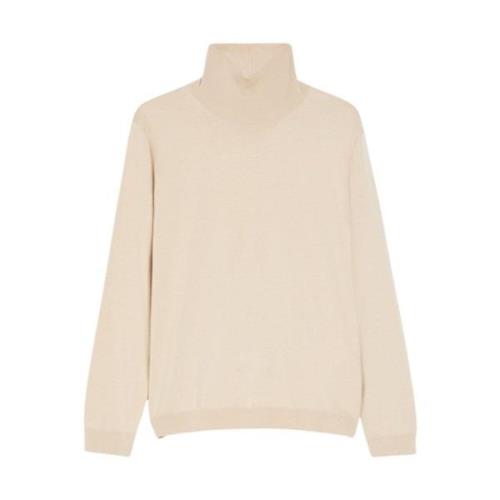 Zijde/Wol Polo Sweater Kiku Stijl Max Mara Weekend , Beige , Dames