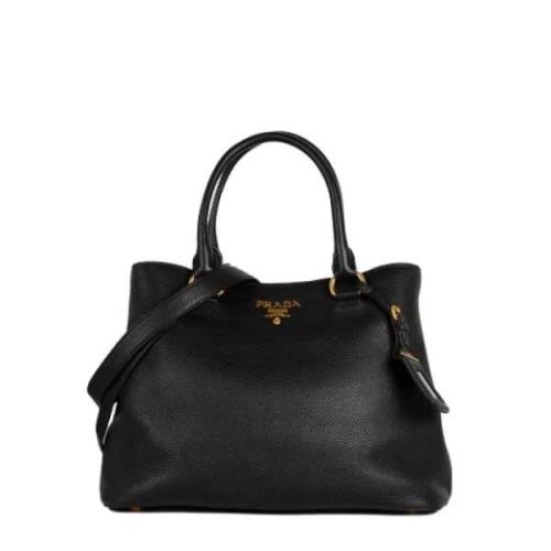 Pre-owned Leather prada-bags Prada Vintage , Black , Dames