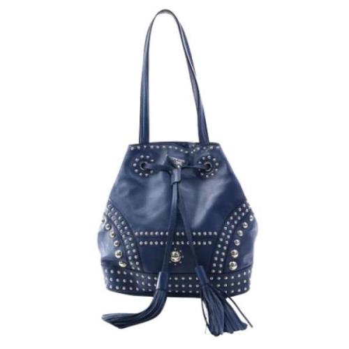 Pre-owned Leather prada-bags Prada Vintage , Blue , Dames