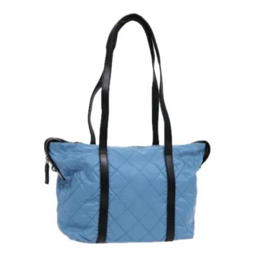 Pre-owned Fabric totes Prada Vintage , Blue , Dames