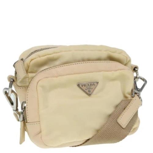 Pre-owned Fabric prada-bags Prada Vintage , Beige , Dames