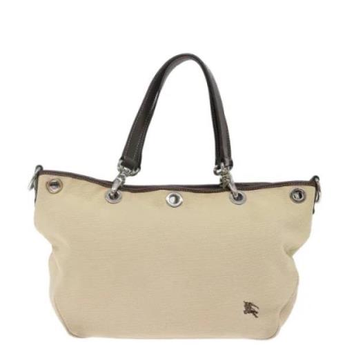 Pre-owned Canvas totes Burberry Vintage , Beige , Dames