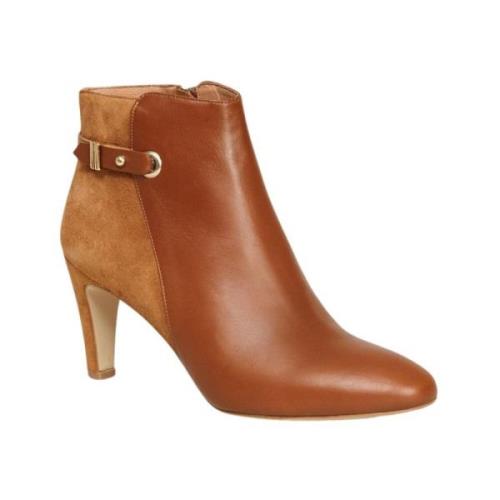 Bruine Suède Leren Enkellaarzen Petite Mendigote , Brown , Dames