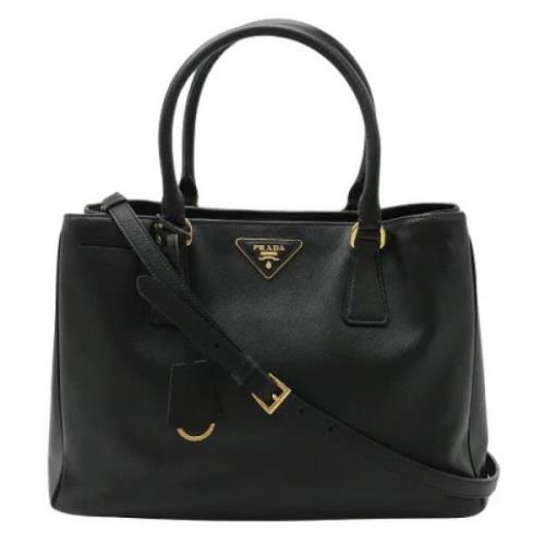 Pre-owned Leather prada-bags Prada Vintage , Black , Dames