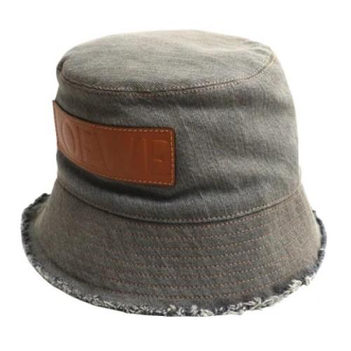 Pre-owned Denim hats Loewe Pre-owned , Gray , Dames