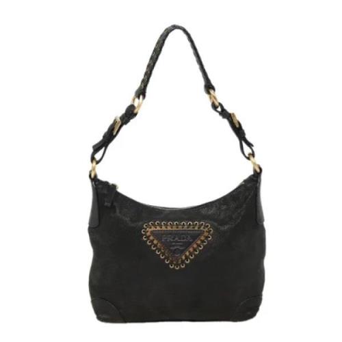 Pre-owned Leather prada-bags Prada Vintage , Black , Dames