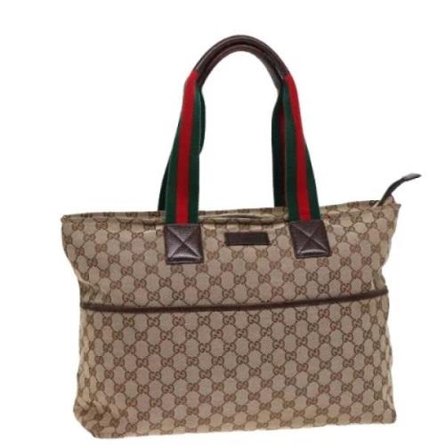 Pre-owned Canvas gucci-bags Gucci Vintage , Brown , Dames