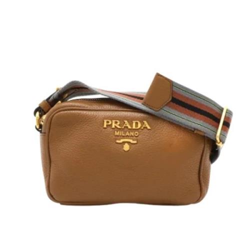 Pre-owned Leather crossbody-bags Prada Vintage , Brown , Dames