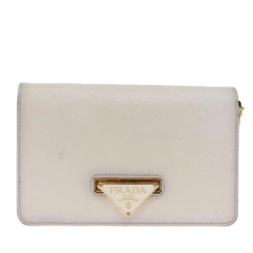 Pre-owned Leather prada-bags Prada Vintage , Beige , Dames