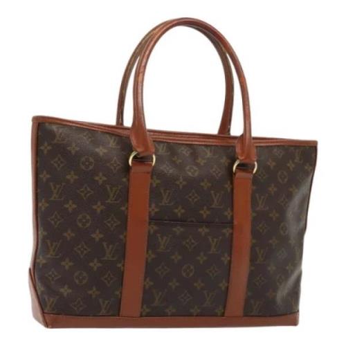 Pre-owned Canvas totes Louis Vuitton Vintage , Brown , Dames