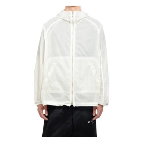 SandWaxed Nylon Sheer Windbreaker Jas 44 Label Group , White , Heren